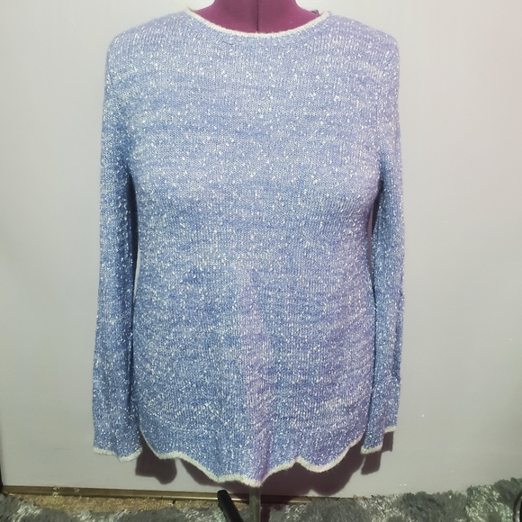 Elle scallop hem sweater - Picture 1 of 6